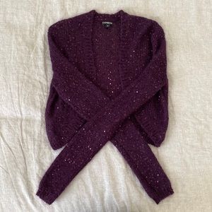 Express Sequence Cardigan size M